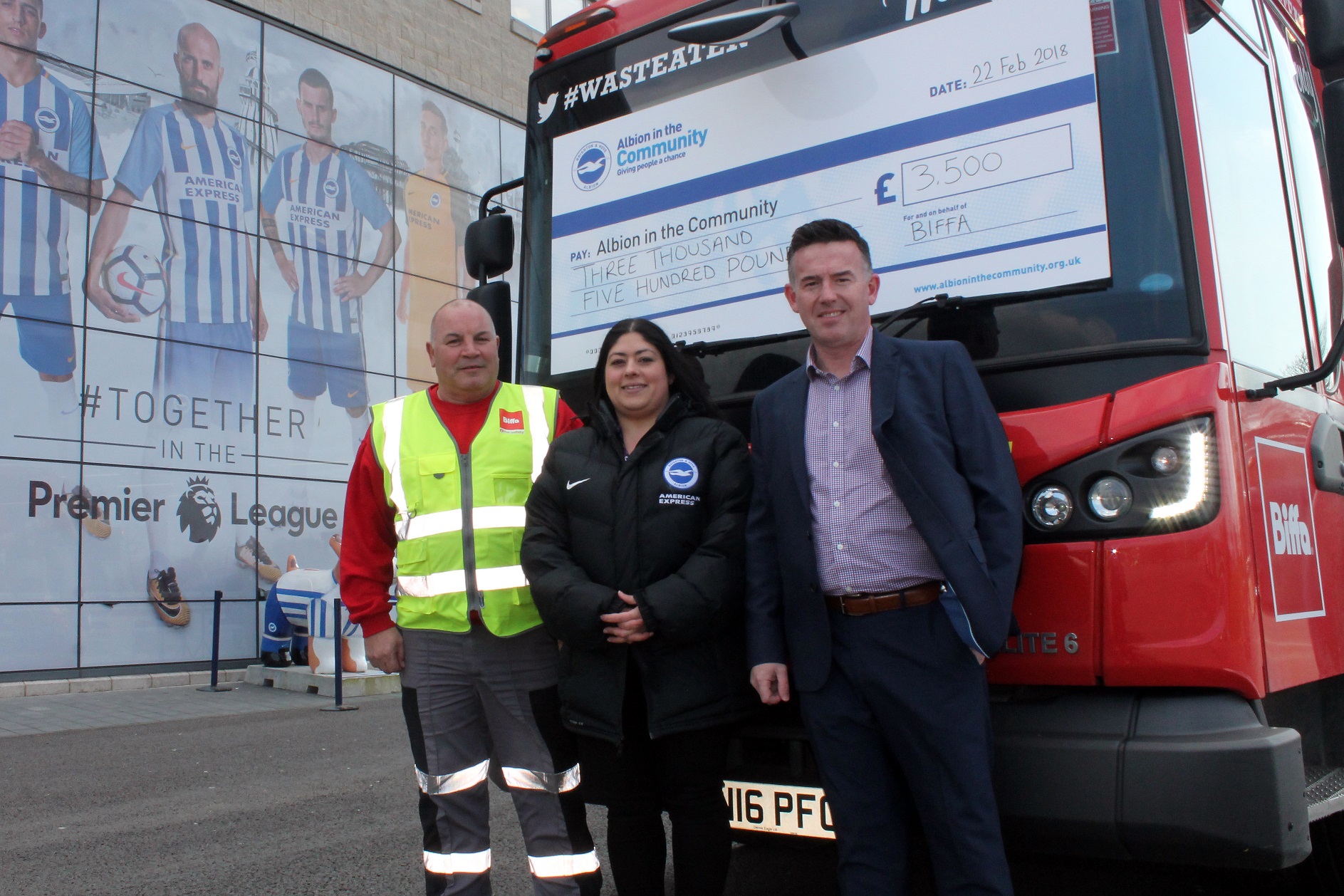 Waste management firm helps fund football sessions for people with a disability