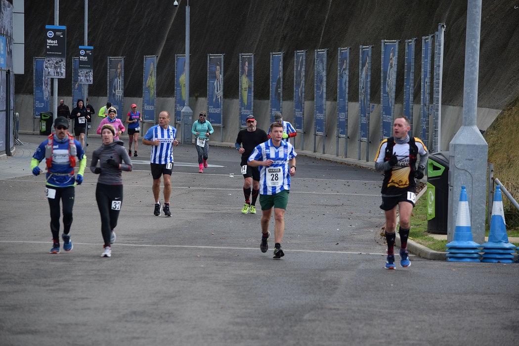 Runners raise money for Seagulls’ charity by racing around the Amex Stadium