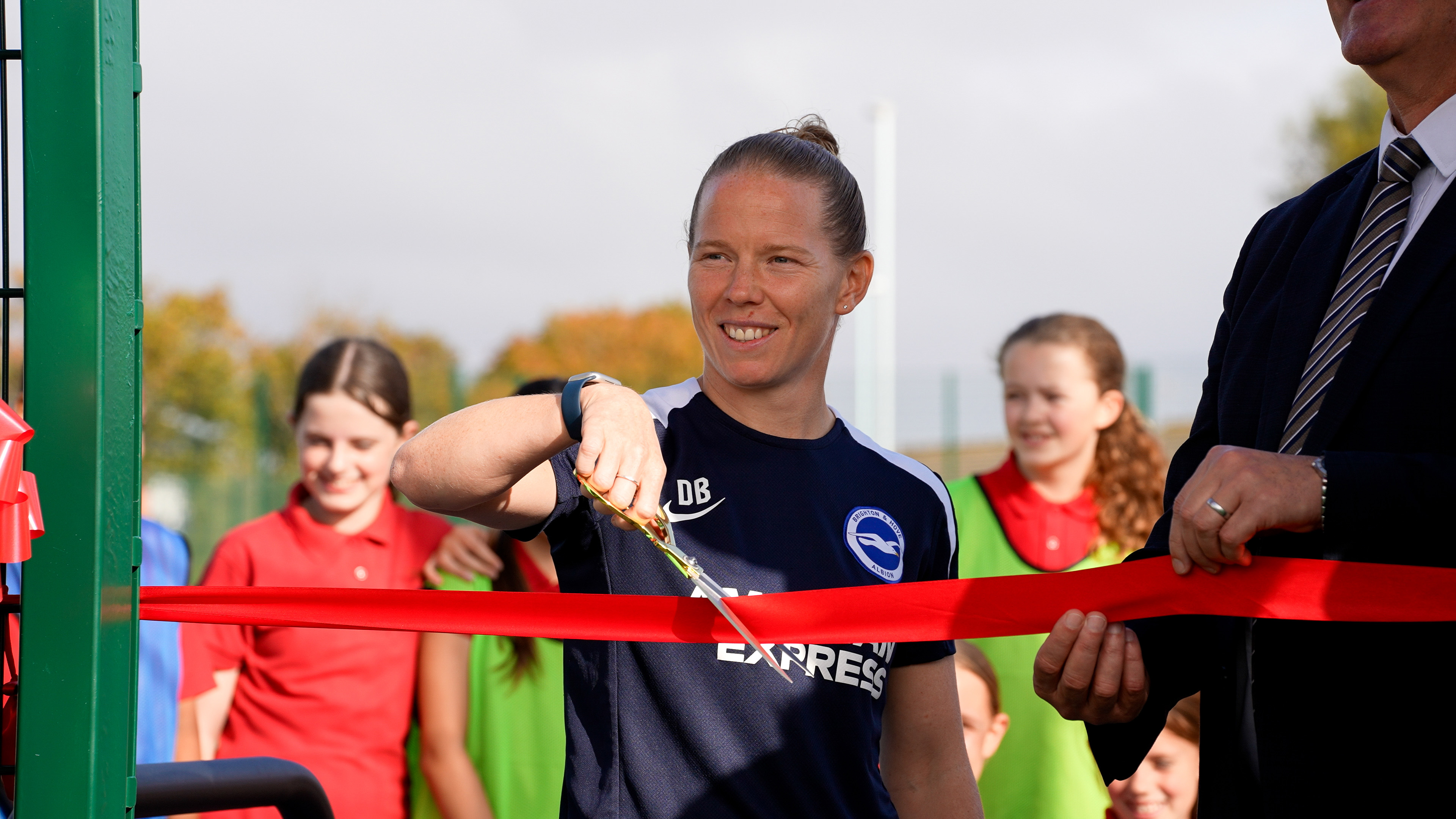 Albion star opens new 3G pitch at Worthing girls’ school